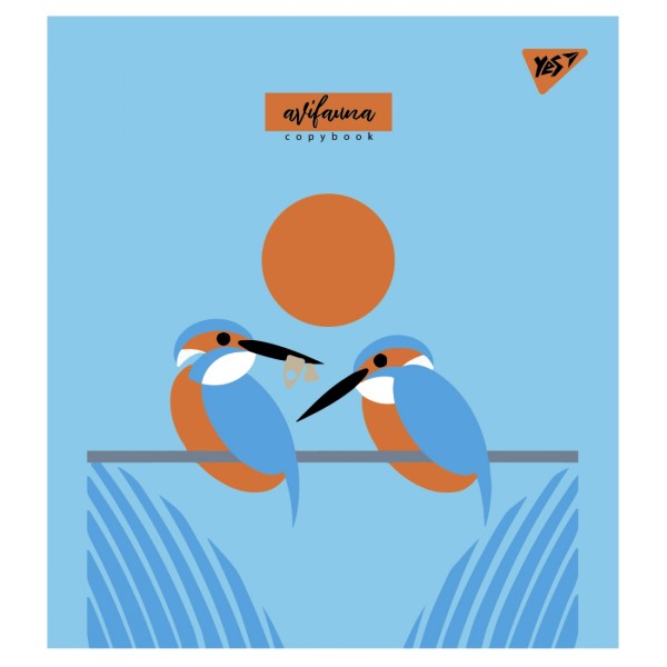 Зошит А5 YES 12арк. кліт. мат. ВДЛ+ УФ-виб "Avifauna" №766791(10)(250)