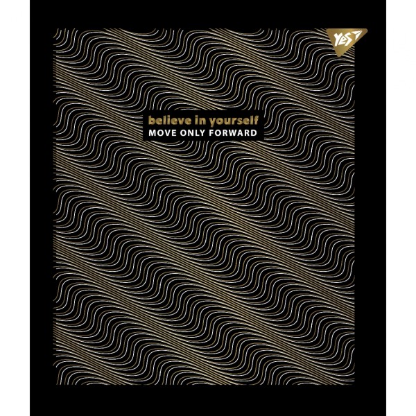 Зошит А5 YES 48арк. лін. мат. ВДЛ+ УФ-спл+Pantone Gold "Good vibes" №766893(5)(100)