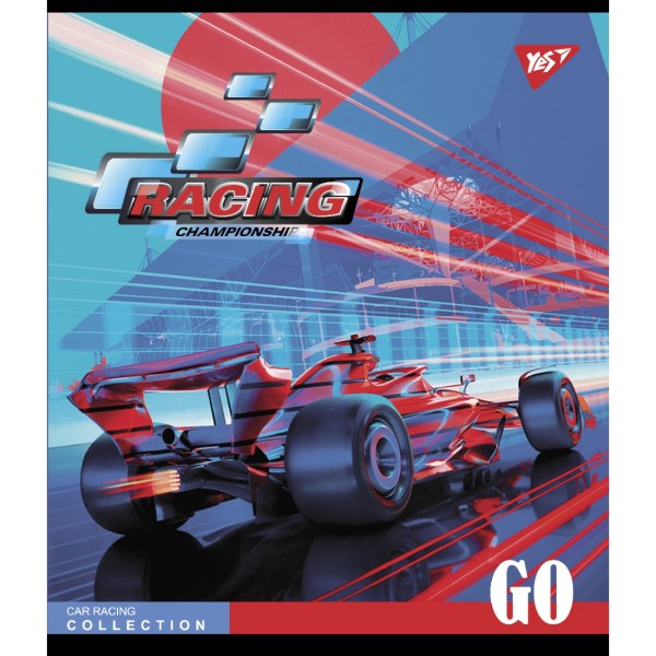 Зошит А5 YES 96арк. лін. мат. ВДЛ+УФ-виб.+мікроембосінг "Racing championship" №766906(5)(60)