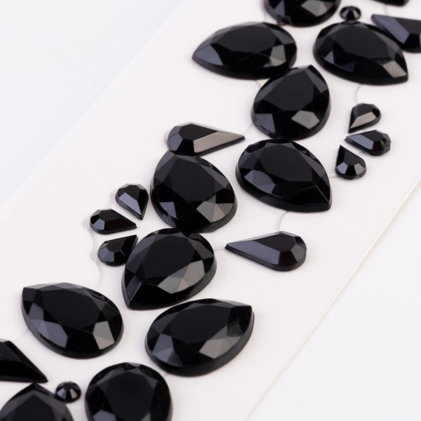 Аплікація зі стразів самокл. "Santi" Stones 4х25см №743038(12)