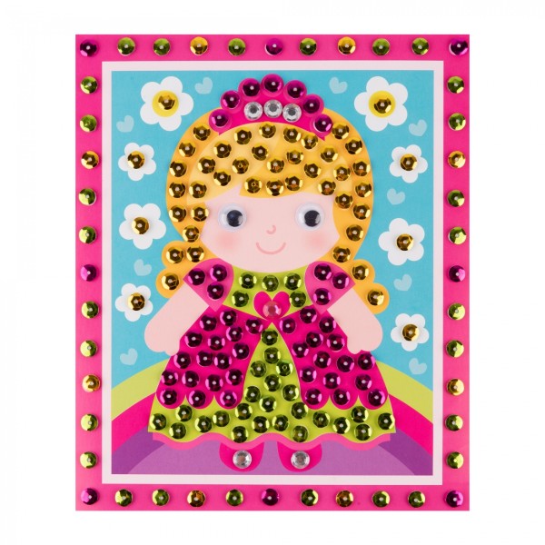 Набір для творч. "1В" "Принцеса" аплікація з паєтками №954588(24)