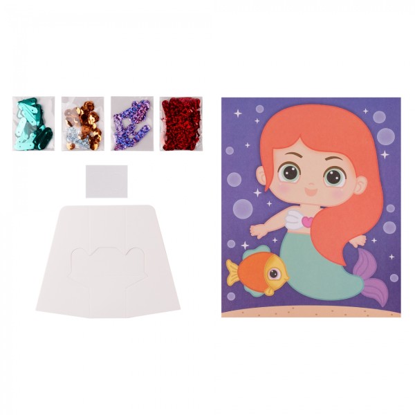 Набір для творч. "1В" "Русалонька" аплікація фігурними паєтками №954586(24)