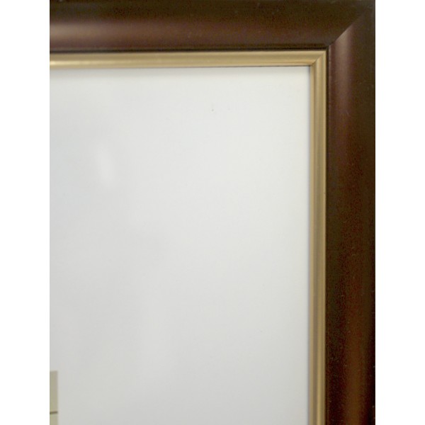 Фоторамка "Elite" 30х40 №MK-108 темно-коричнева,золота оторочка(11)