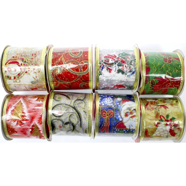 Стрічка декор. №8337 2,7х6,3см (mix)(16)(384)