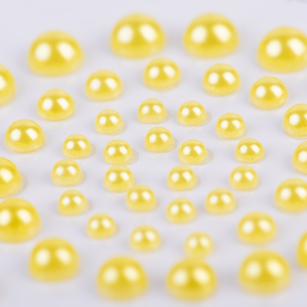 Набір перлин самокл. "Santi" жовт. (50шт) №740179(10)