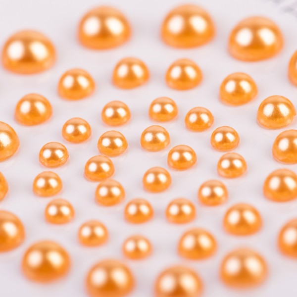 Набір перлин самокл. "Santi" помаранч. (50шт) №742983(10)