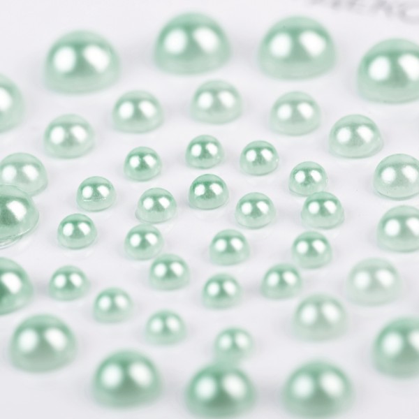 Набір перлин самокл. "Santi" св.-блакитн. (50шт) №742979(10)