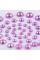 Набір перлин самокл. "Santi" св.-лілов. райдужн. (50шт) №742972(10)