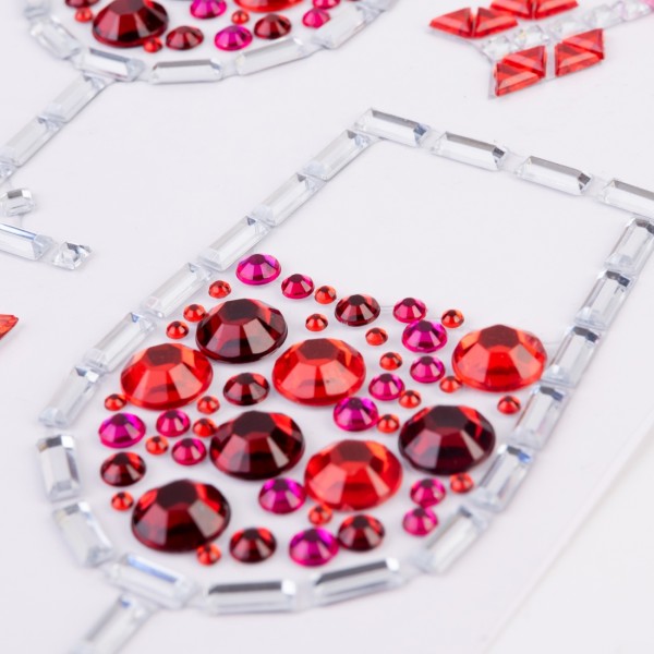 Аплікація зі стразів самокл. "Santi" Romantic 9,5х8см №742990(10)