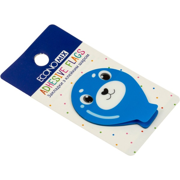 Стікери-закладки пластикові Economix Fun balloons 40 х50 мм 20 шт асорті (48) №E20967-04