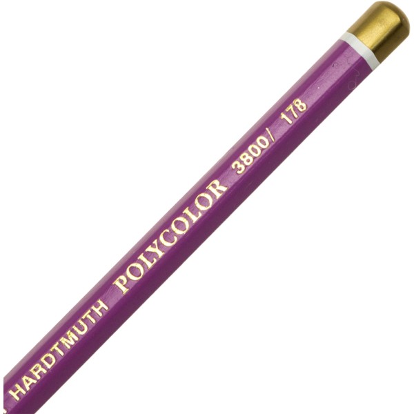 Олівець кольоровий Koh-i-noor Polycolor художній violet 2/червоно-фіолетовий 2 (12) №3800/178  