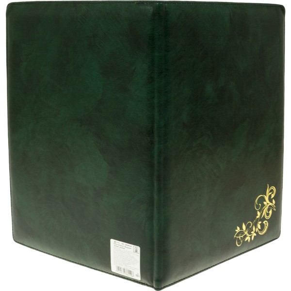 Папка А4 "До підпису" з тисн. Fantasy візерунок зелена (золото) №O36049-04/Optima/(15)