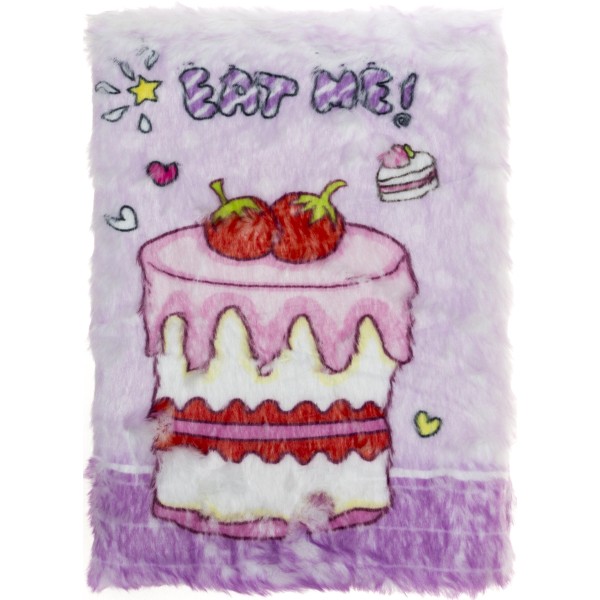 Блокнот А5 80арк. лін. пухнастий "Eat Me" №A5-8034(20)(120)