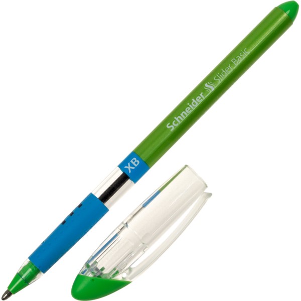 Ручка масляная шариковая Schneider Ballpoint pen Slider Basic XB светло-зеленая 151211