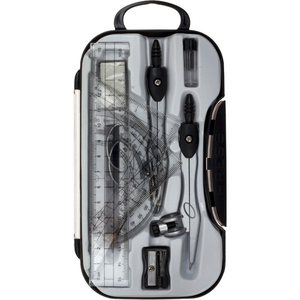 Готовальня "Economix/Maxi" 8предм.,чорна,у футлярі №E81426/MX81426(12)(96)