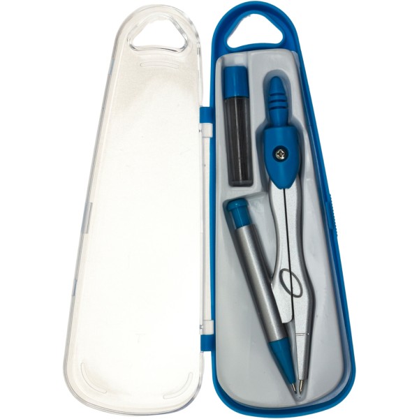 Циркуль "Economix" +грифелі,синій,у футлярі №E81460(12)(288)