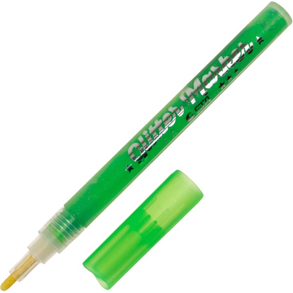 Маркер з блискіт. "STA" №1152-GF05 зелений неон(10)