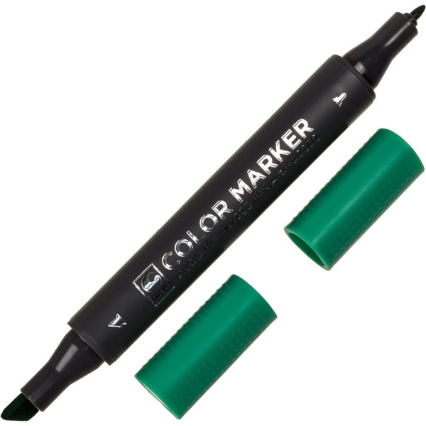 Маркер худож. двостор. "STA" №3202-54 вірідіан(6)