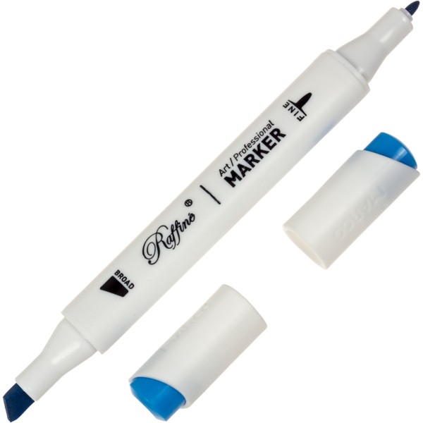 Маркер-скетч двусторонний Marco Cerulean blue №7800-6CB / B205