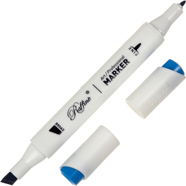 Маркер-скетч двусторонний Marco Indian blue (6) №7800-6CB / B227