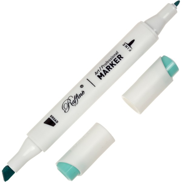 Маркер-скетч двухсторонний Marco Turquoise green light №7800-6CB/B714