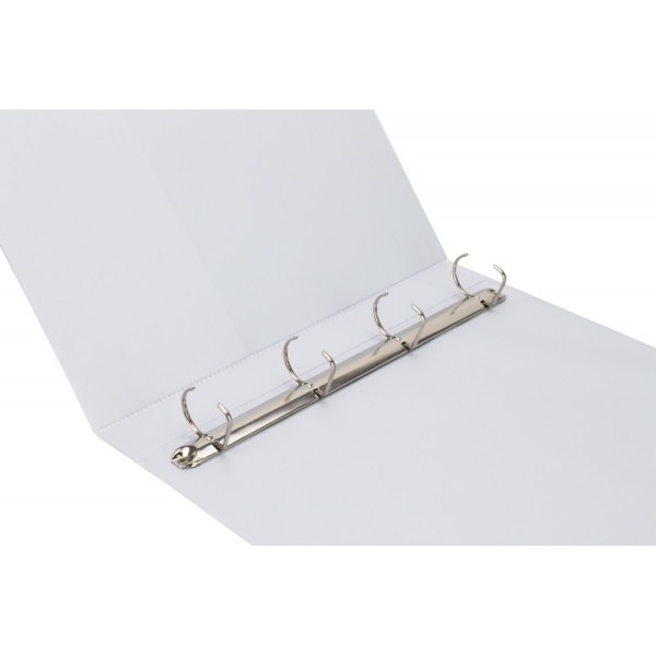 Папка "Optima" №O35411-14 А4 на 4кільця Панорама d-35мм (D) (біла)(1)