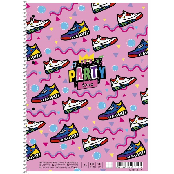 Коледж-блок А4+ 80арк. кліт. "Student" Уф-лак №A4-080-6511K/Школярик/(4)(36)