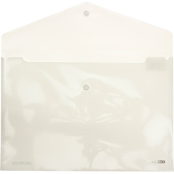 Папка-конверт "Economix" №E31301-14 А4 на кнопці біл. (непрозор.)(12)