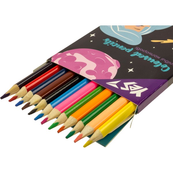 Олівці кольор. 12 кольор. "Yes" №290654 Space Girl(12)