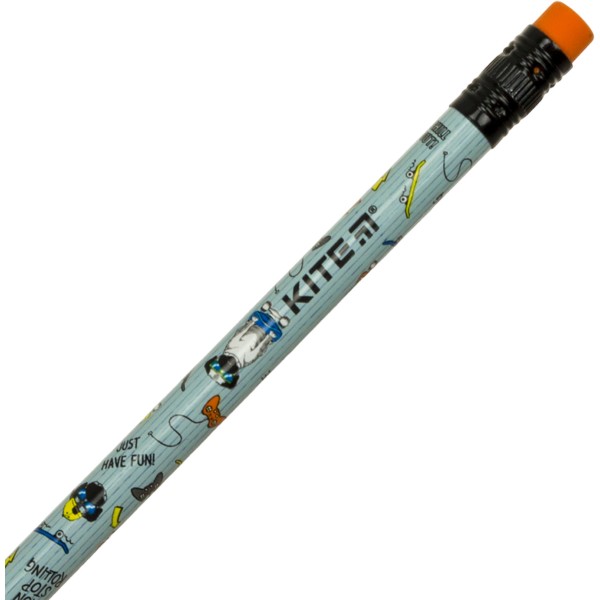 Олівець графітний Kite Rolling з гумкою, в тубі (36) (432) №K21-056-2  