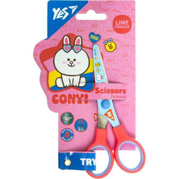 Ножиці дит. "Yes" №480429 Line friends з принтом на лезі(12)