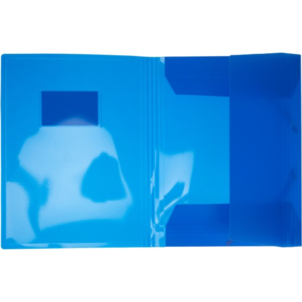 Папка "Optima" №O35699-02 А4 на рез. пласт. з карманом,синя(25)