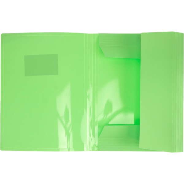 Папка "Optima" №O35699-04 А4 на рез. пласт. з карманом,зелена(25)