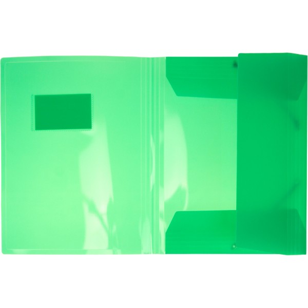 Папка "Optima" №O35699-84 А4 на рез. пласт. з карманом,пастельна зелена(25)