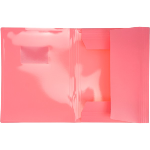 Папка "Optima" №O35699-89 А4 на рез. пласт. з карманом,пастельна рожева(25)