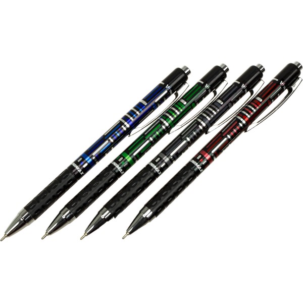 Ручка автоматична кулькова Unimax Electra 0,7 мм синя (12) (120) UX-123-02