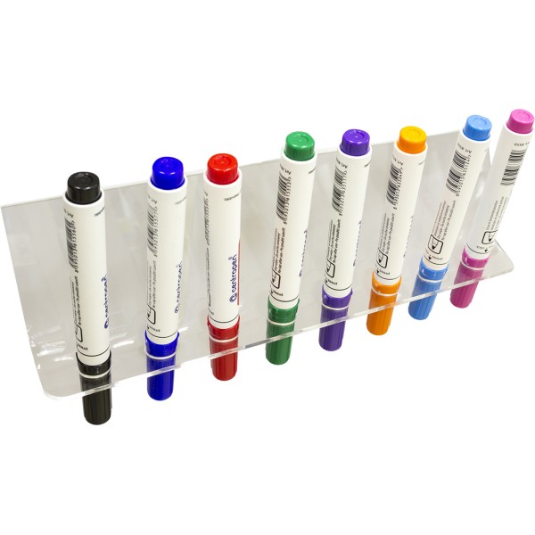 Тримач для маркерів горизонт. на 8 маркерів 29х12см акрил