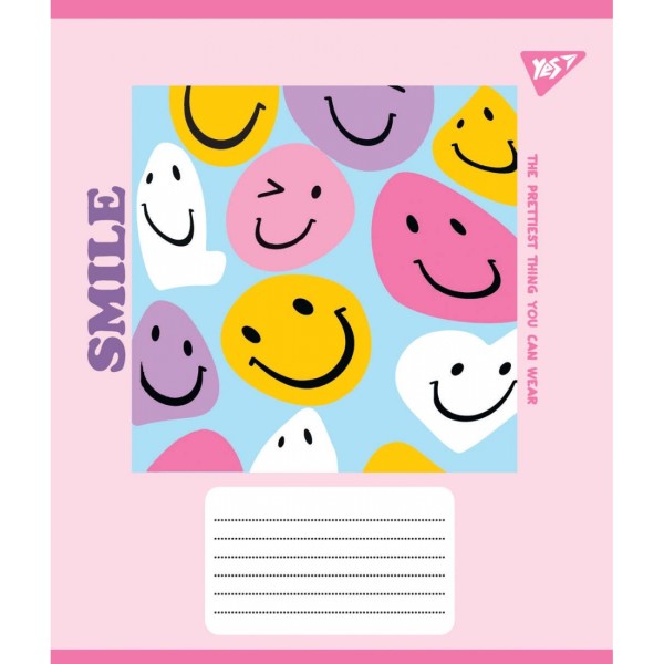 Зошит 12арк. кос.лін. YES Smile №766312(25)(500)