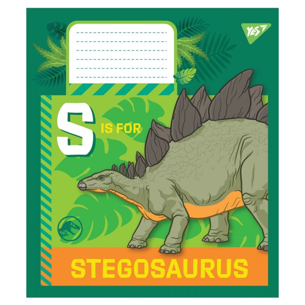 Зошит 12арк. лін. YES Jurassic World №766206(25)(500)