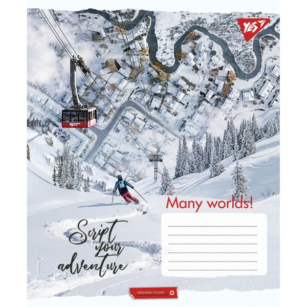 Зошит 60арк. лін. YES Many worlds! №766484(10)(160)