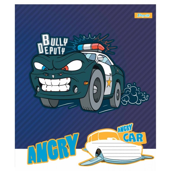 Зошит 12арк. лін. 1В Angry car №766279(25)(500)