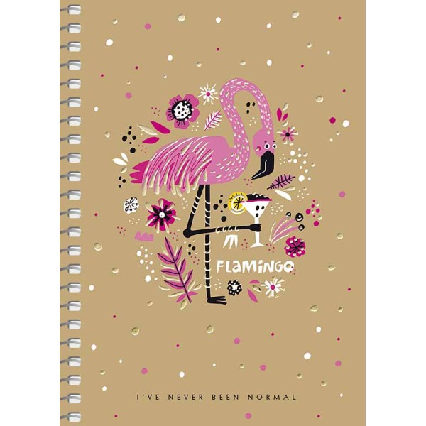 Блокнот пруж. А6 80арк. кліт. "Student" крафт,ВД-лак №A6-SC-080-6118K/Школярик/(4)(144)