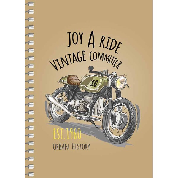 Блокнот пруж. А6 80арк. кліт. "Student" крафт,ВД-лак №A6-SC-080-6119K/Школярик/(4)(144)