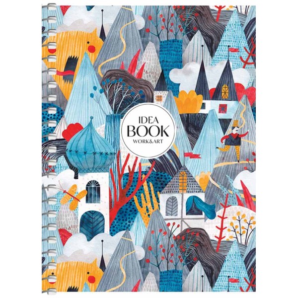 Блокнот пруж. А6 80арк. кліт. карт. "Student" УФ-лак №A6-SC-080-6111K/Школярик/(8)(192)