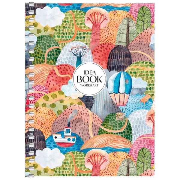 Блокнот пруж. А6 80арк. кліт. карт. "Student" УФ-лак №A6-SC-080-6111K/Школярик/(8)(192)