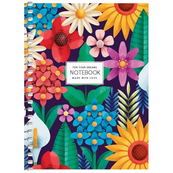 Блокнот пруж. А6 80арк. кліт. карт. "Student" УФ-лак №A6-SC-080-6111K/Школярик/(8)(192)