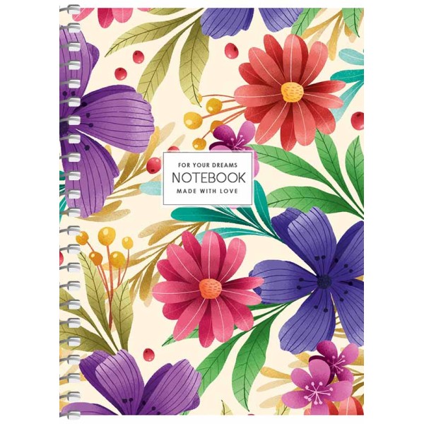 Блокнот пруж. А6 80арк. кліт. карт. "Student" УФ-лак №A6-SC-080-6111K/Школярик/(8)(192)