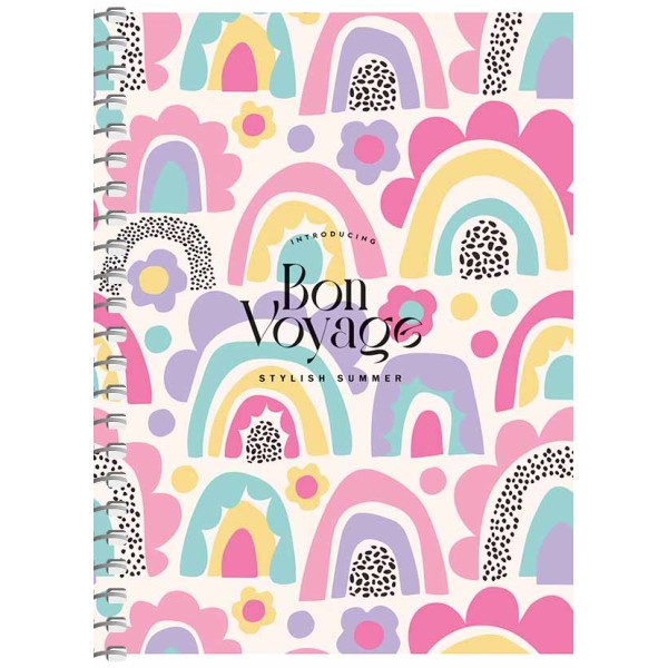 Блокнот пруж. А6 80арк. кліт. карт. "Student" УФ-лак №A6-SC-080-6112K/Школярик/(8)(192)