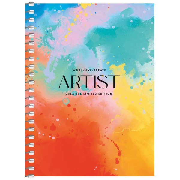 Блокнот пруж. А6 80арк. кліт. карт. "Student" УФ-лак №A6-SC-080-6112K/Школярик/(8)(192)