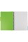 Зошит пруж. А4 120арк. кліт. пласт. обкл. "Adamant" з розділ. зелений №О20843-04(14